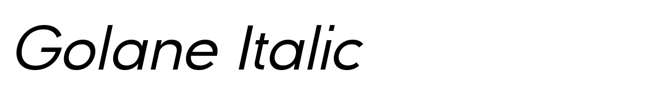 Golane Italic